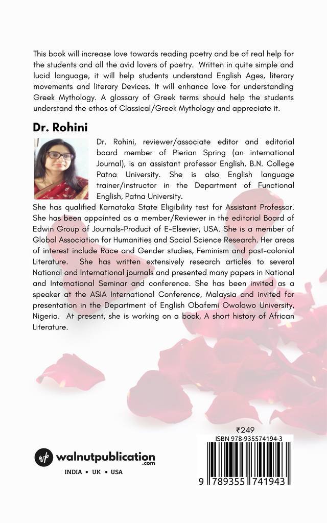 Literary Petals: An Anthology of Poems - Back Cover