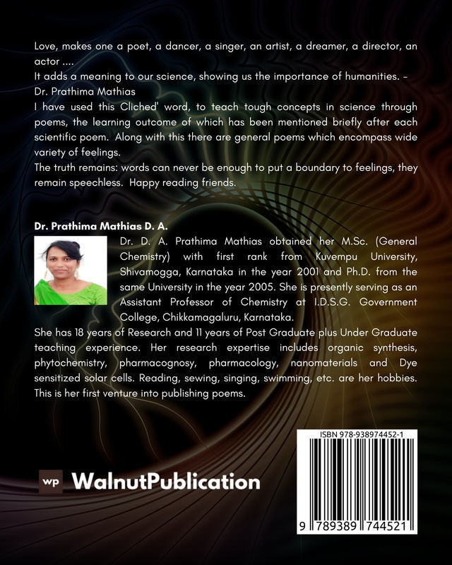 Mirroring the Idol, When Chemistry in Soul Speaks (A Collection of 102 Soulful Poems) - Back Cover