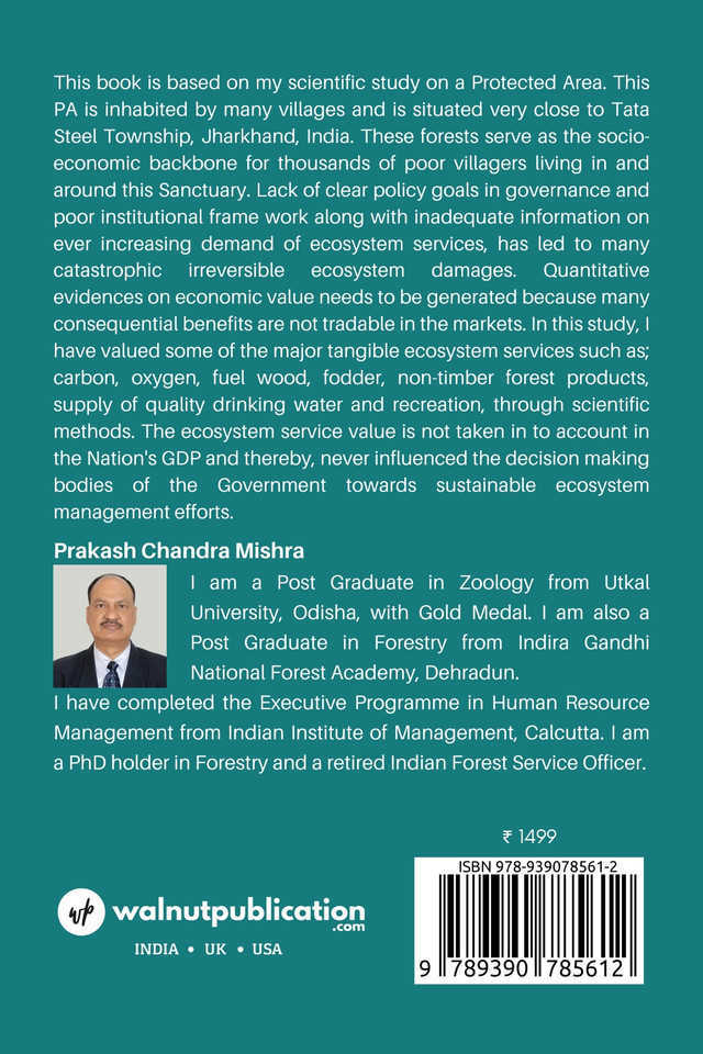 Valuation of Ecosystem Services of Tropical Mixed Deciduous Forests - Back Cover