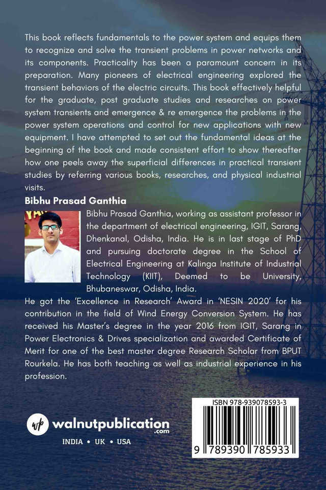 Power System Transients - Back Cover
