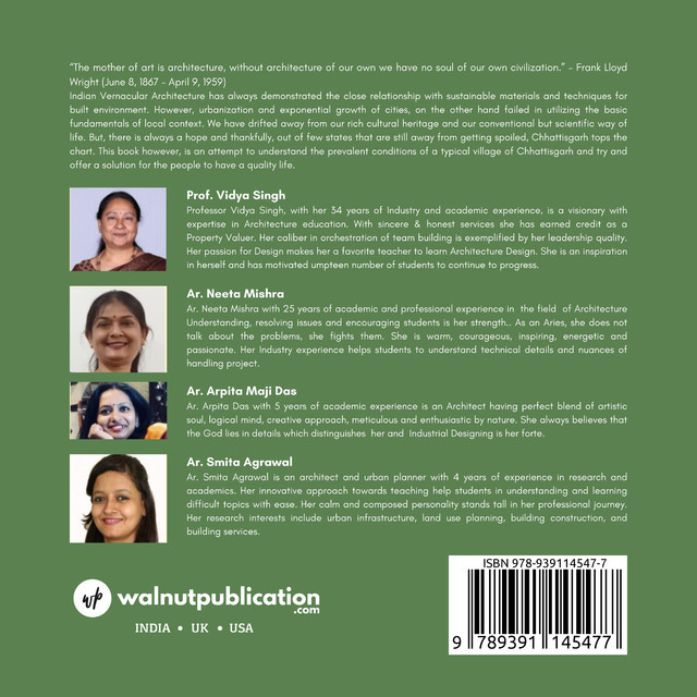 An approach to better quality of life in villages of Chhattisgarh - “A case study of math village” - Back Cover
