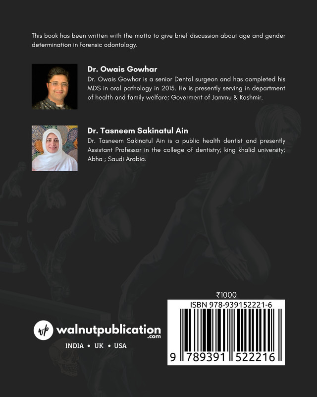Gender & Age determination in forensic odontology - Back Cover