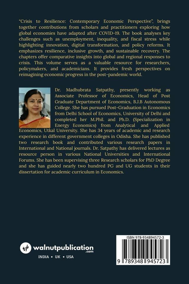 Crisis to Resilience: Contemporary Economic Perspective - Back Cover