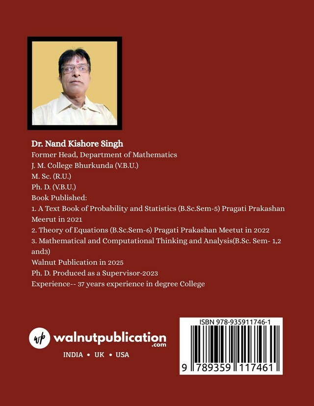 Mathematical & Computational Thinking and Analysis - Back Cover
