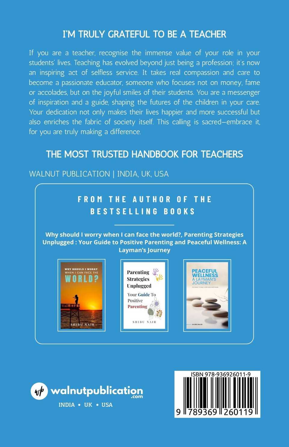 Only the Compassionate Choose to Teach: How Can I Be a Great Teacher? - Back Cover