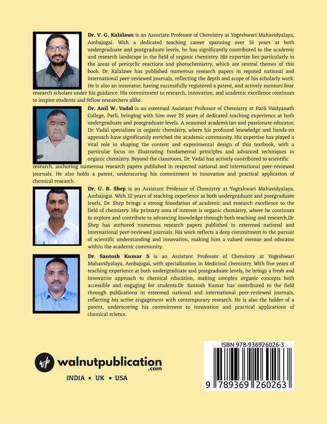Pericyclic Reactions & Photochemistry - Back Cover