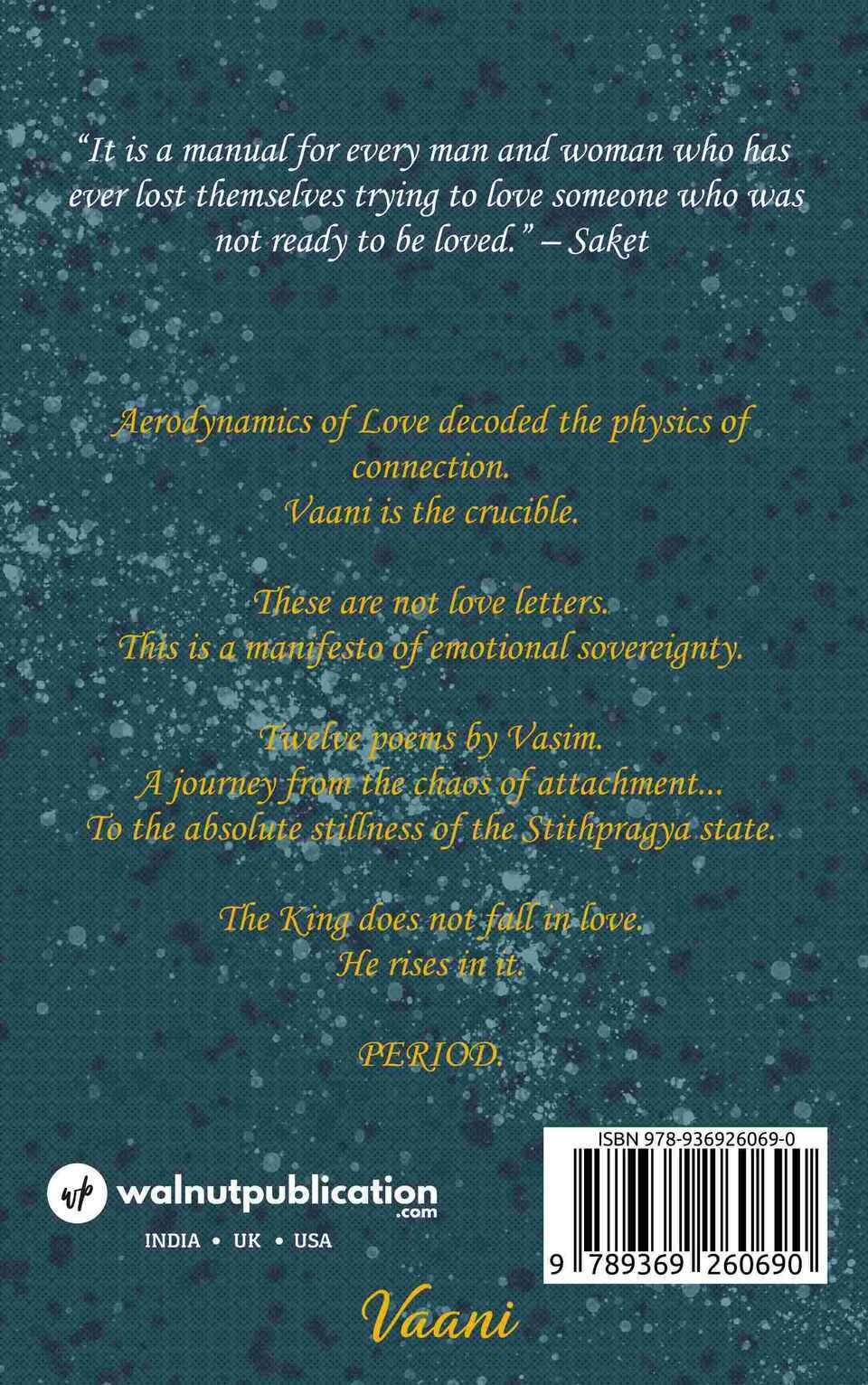 Vaani - Back Cover