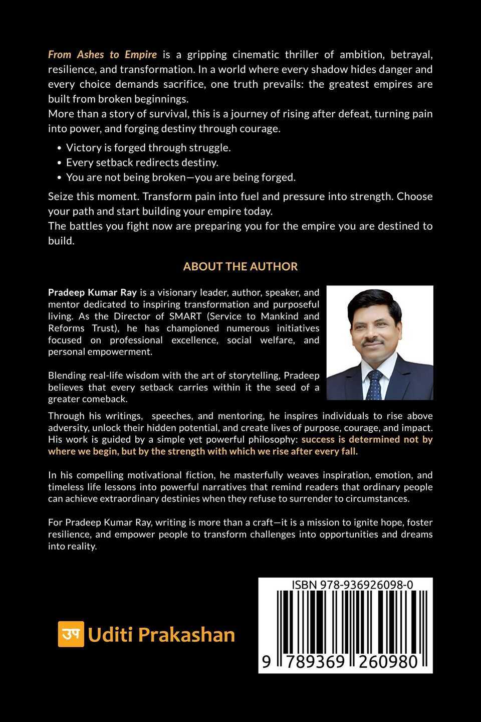 From Ashes to Empire - Back Cover