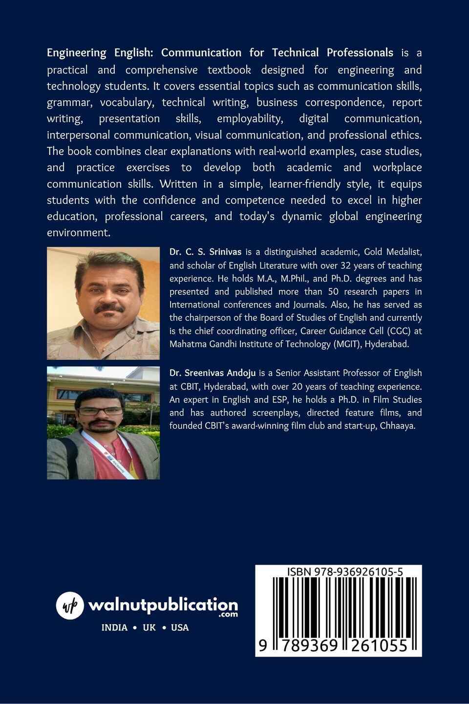 Engineering English: Communication for Technical Professionals - Back Cover