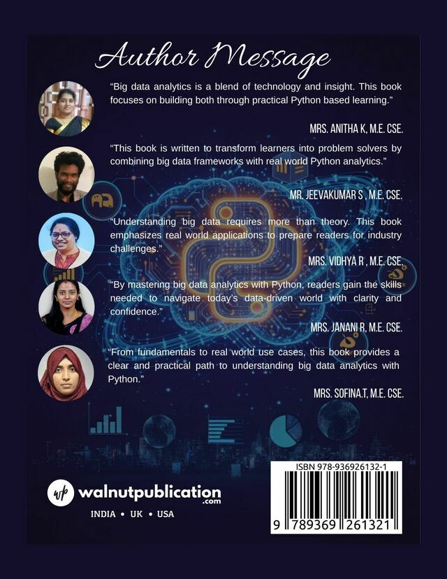 Mastering Big Data Analytics with Python : Concepts, Tools, and Real-World Applications - Back Cover