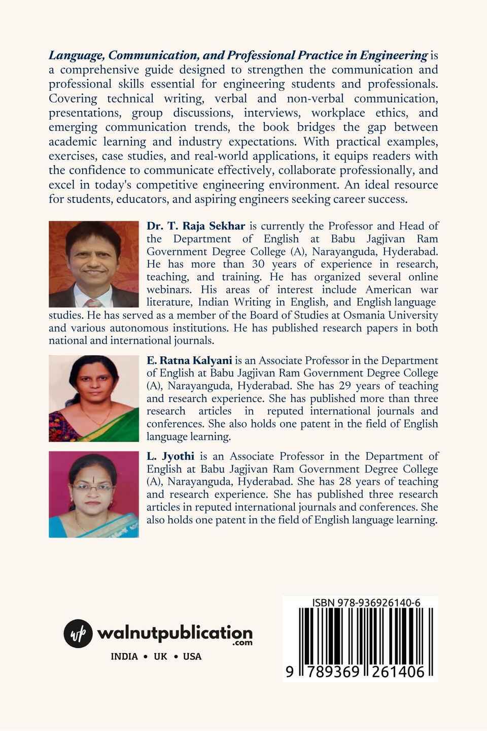 Language, Communication, and Professional Practice in Engineering - Back Cover