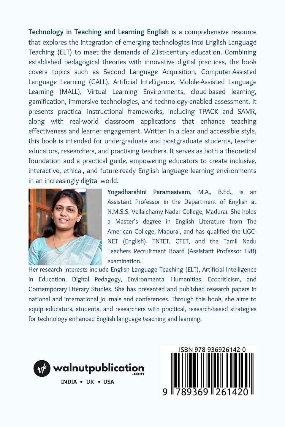 Technology in Teaching and Learning English - Back Cover