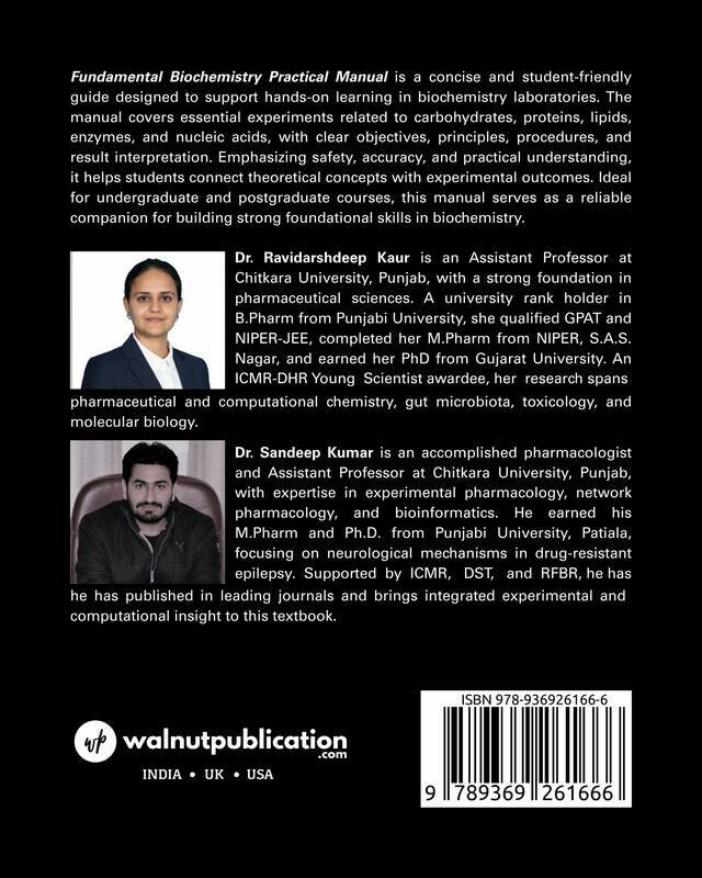Fundamental Biochemistry Practical Manual - Back Cover