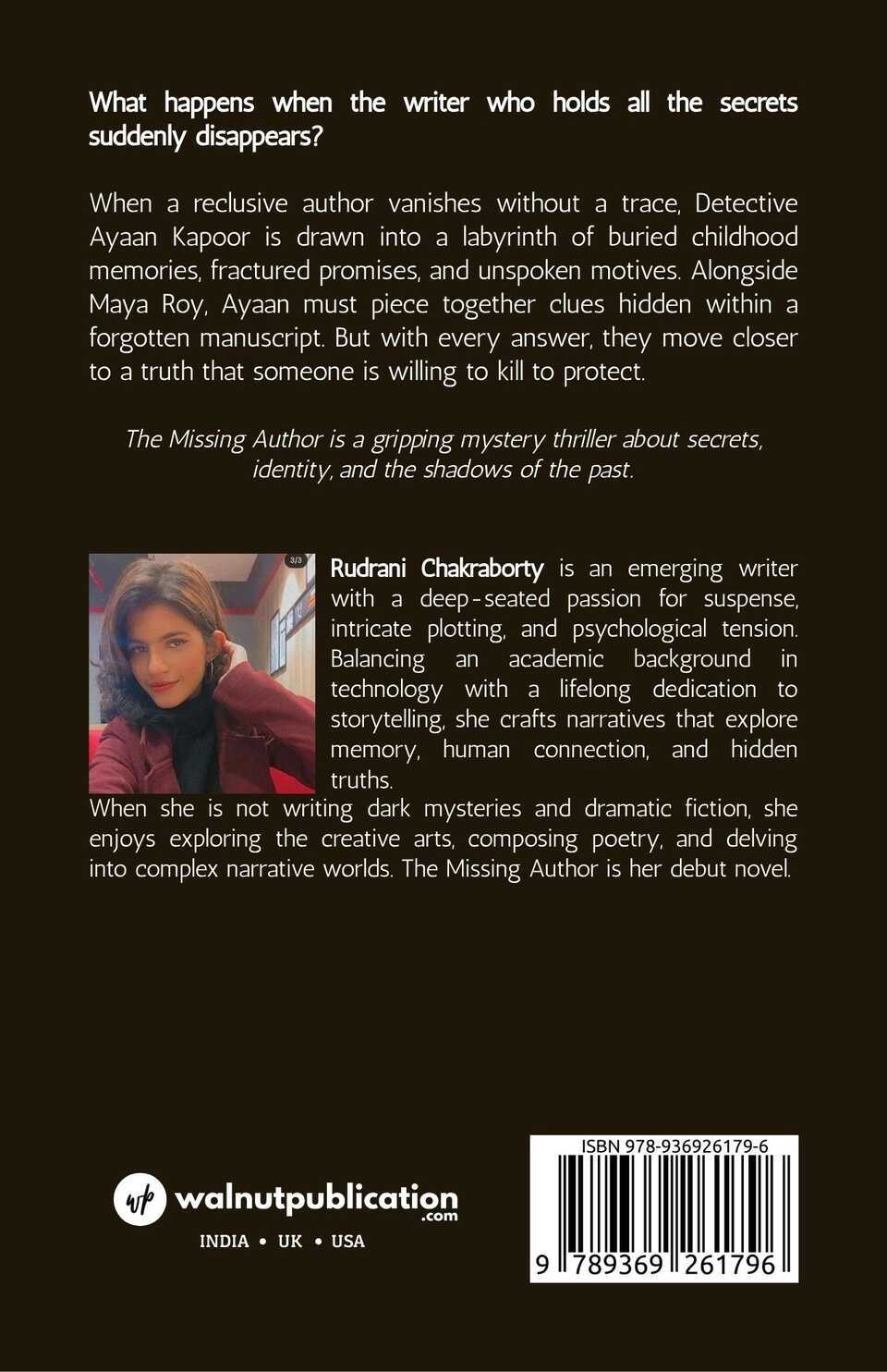 The Missing Author - Back Cover