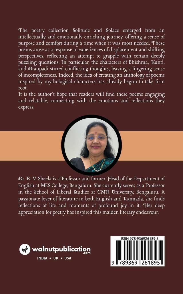 Solitude and Solace - Back Cover