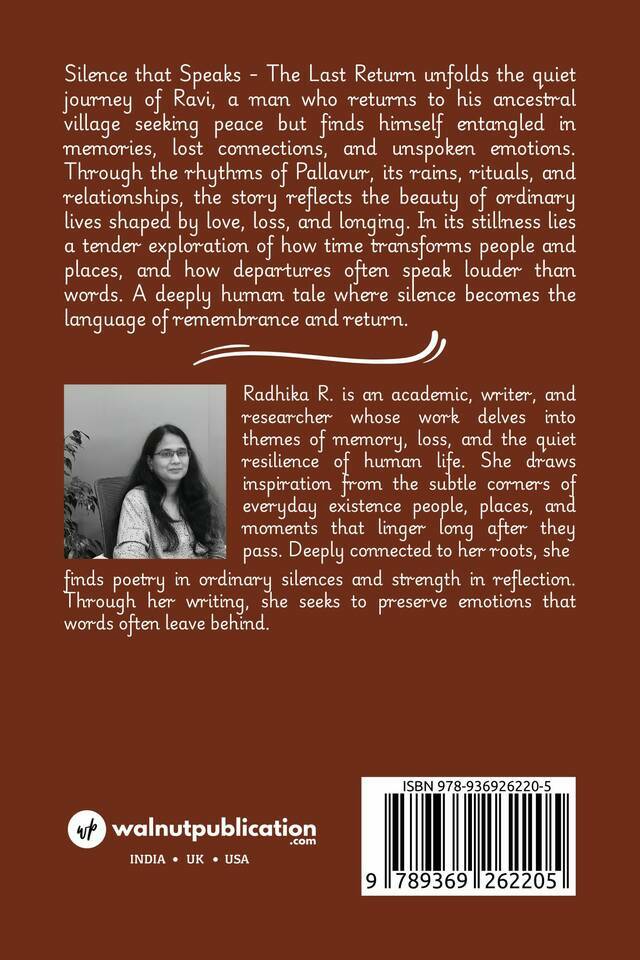 Silence that Speaks - The Last Return - Back Cover