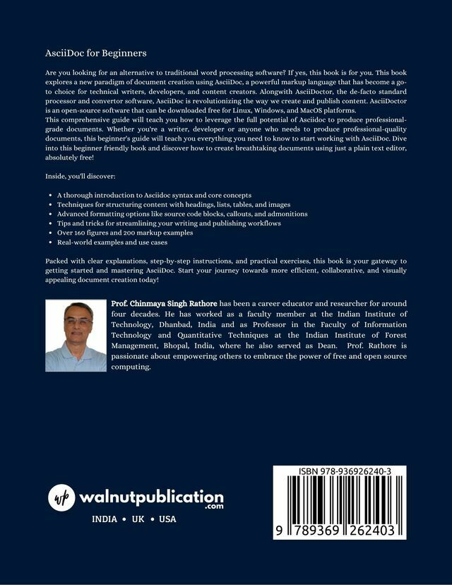 AsciiDoc for Beginners - Back Cover