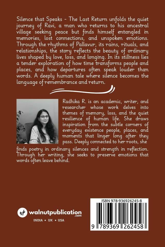 Silence that Speaks - The Last Return - Back Cover