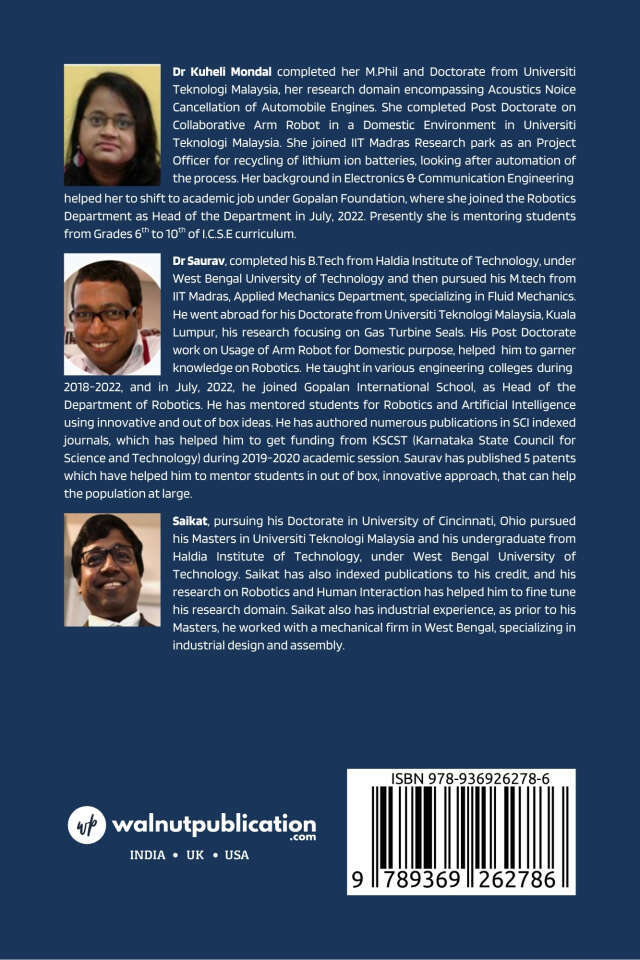 Robotics and Artificial Intelligence, Grade 10, CICSE Curriculum, (In accordance to N.E.P 2.0) - Back Cover