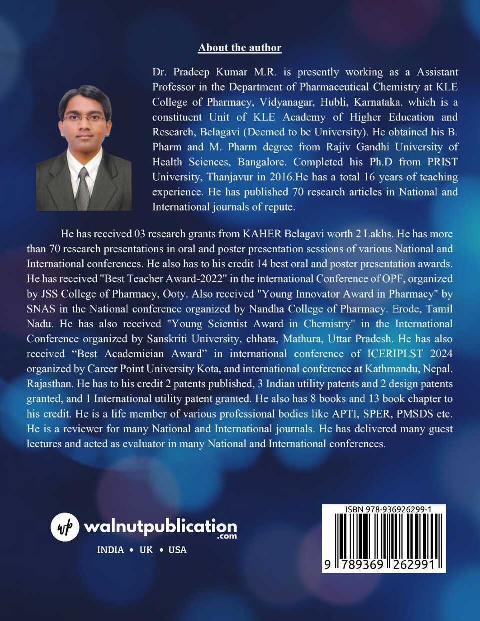 A Textbook of Pharmaceutical Inorganic and Analytical Chemistry - Back Cover