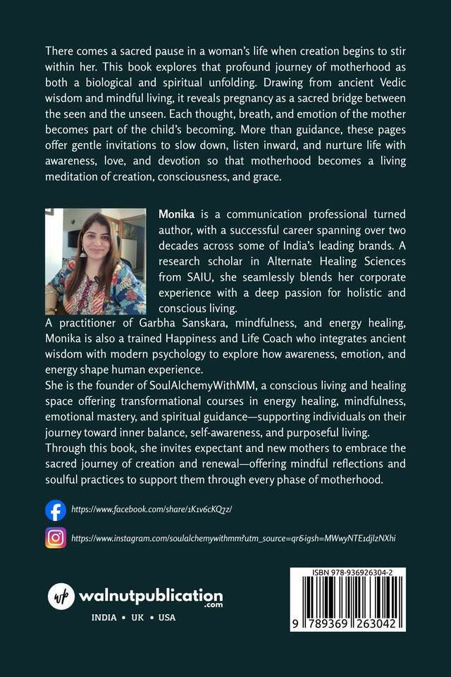 Cradle of Consciousness: The Mindful Journey for Expecting and New Mothers - Back Cover