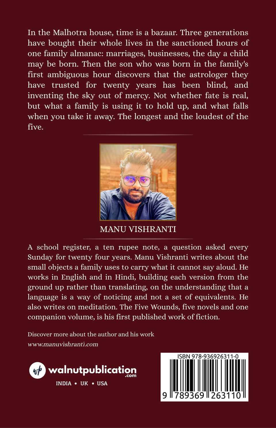 The Five Wounds (Vol 4): The House of Auspicious Hours - Back Cover