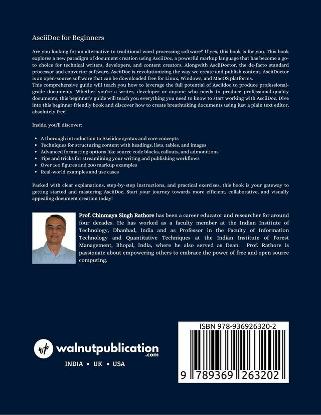 AsciiDoc for Beginners - Back Cover