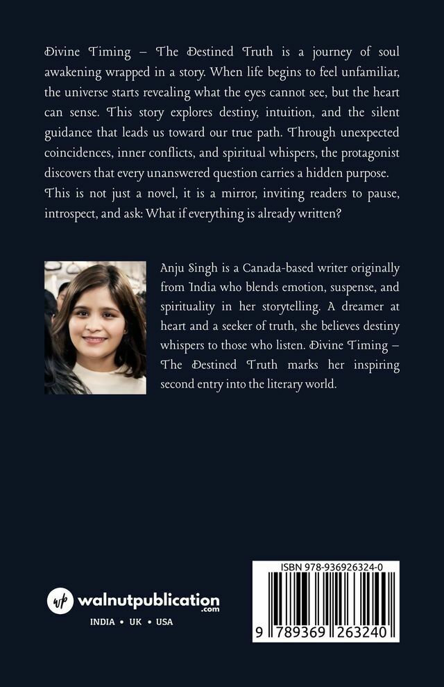 Divine Timing- The Destined Truth (Vol-1) - Back Cover