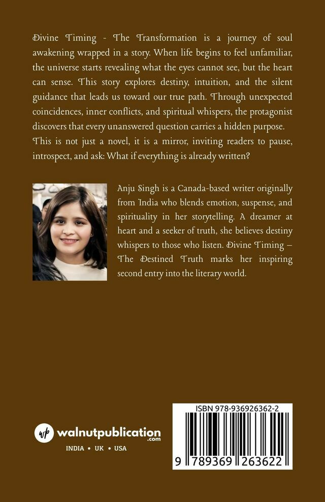 Divine Timing - The Transformation (Vol-2) - Back Cover