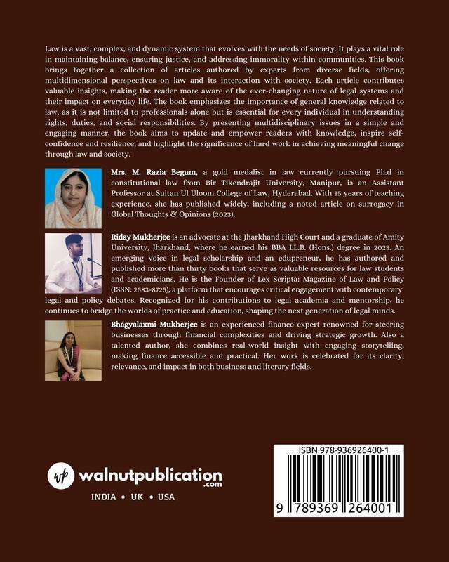 Law and the Society: Volume-9 - Back Cover