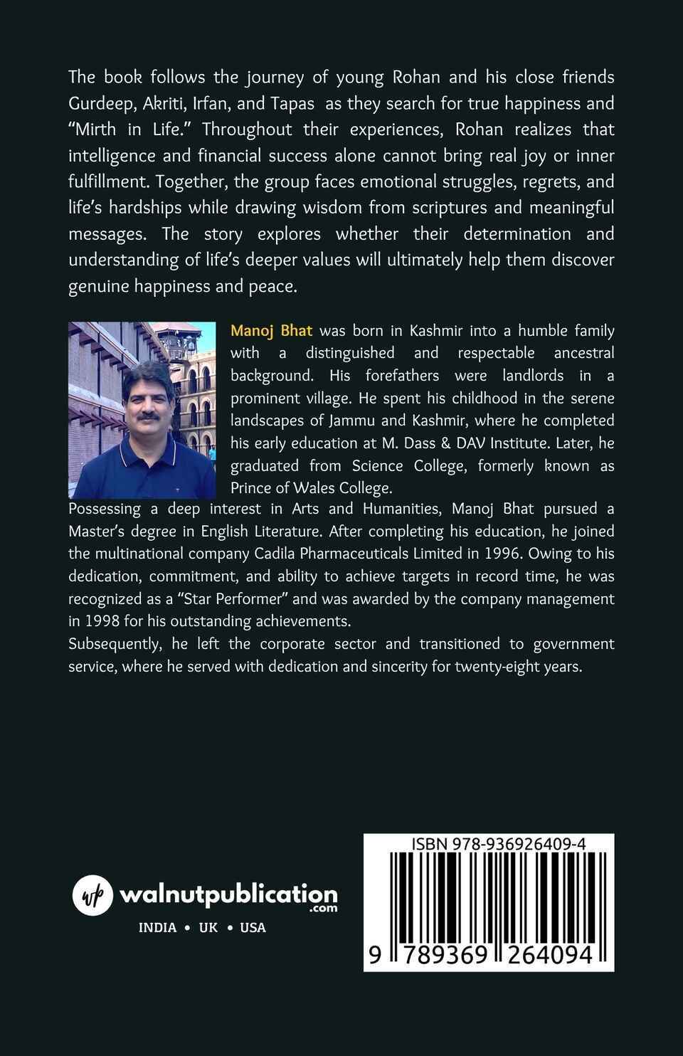 Mirth in Life - Back Cover