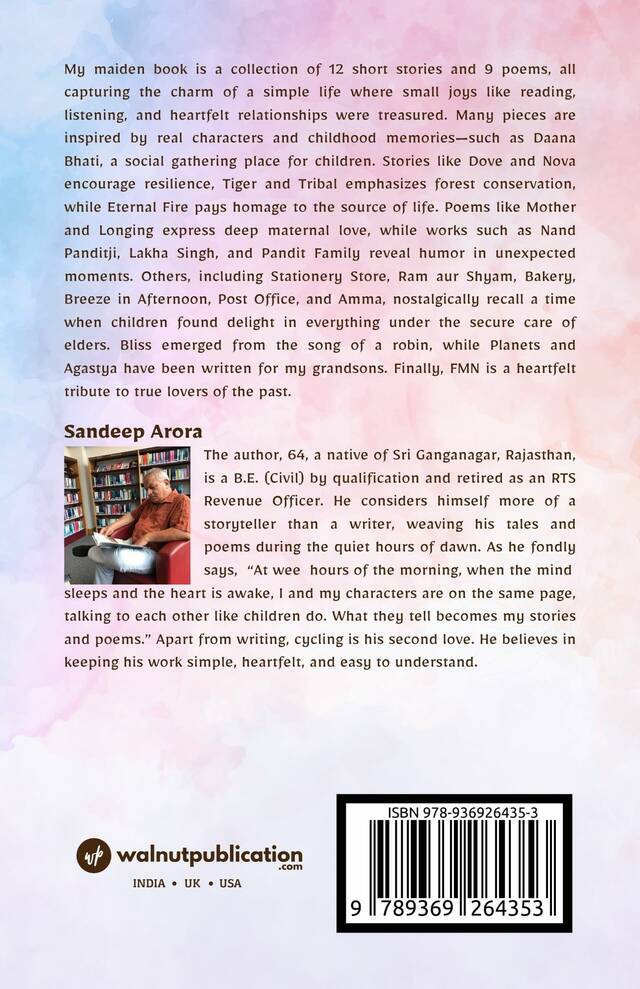 Echoes of Golden Days: Memories in Verse and Prose - Back Cover