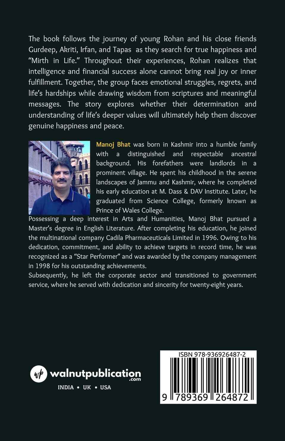 Mirth in Life - Back Cover