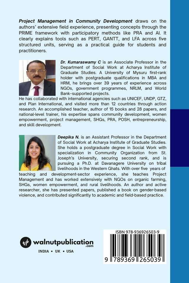 Project Management in Community Development - Back Cover