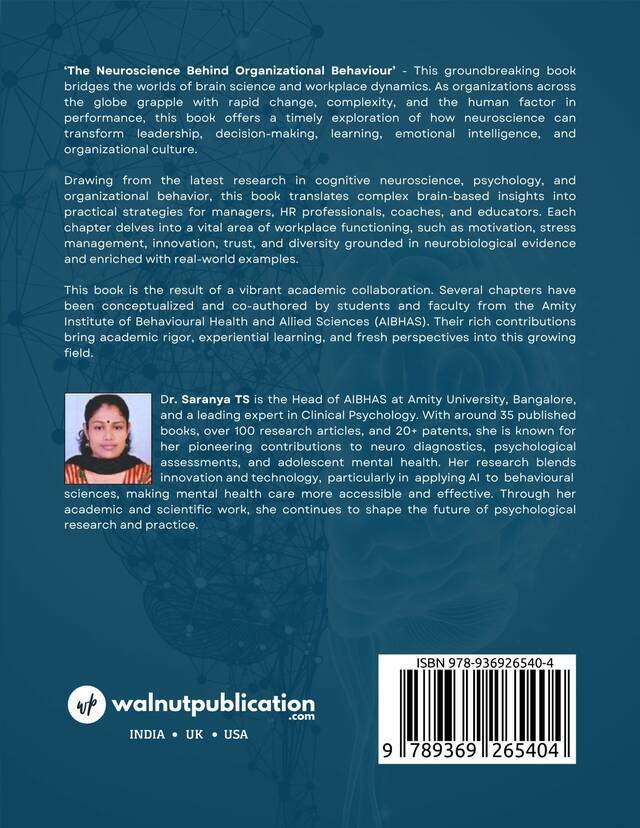 The Neuroscience Behind Organizational Behaviour - Back Cover