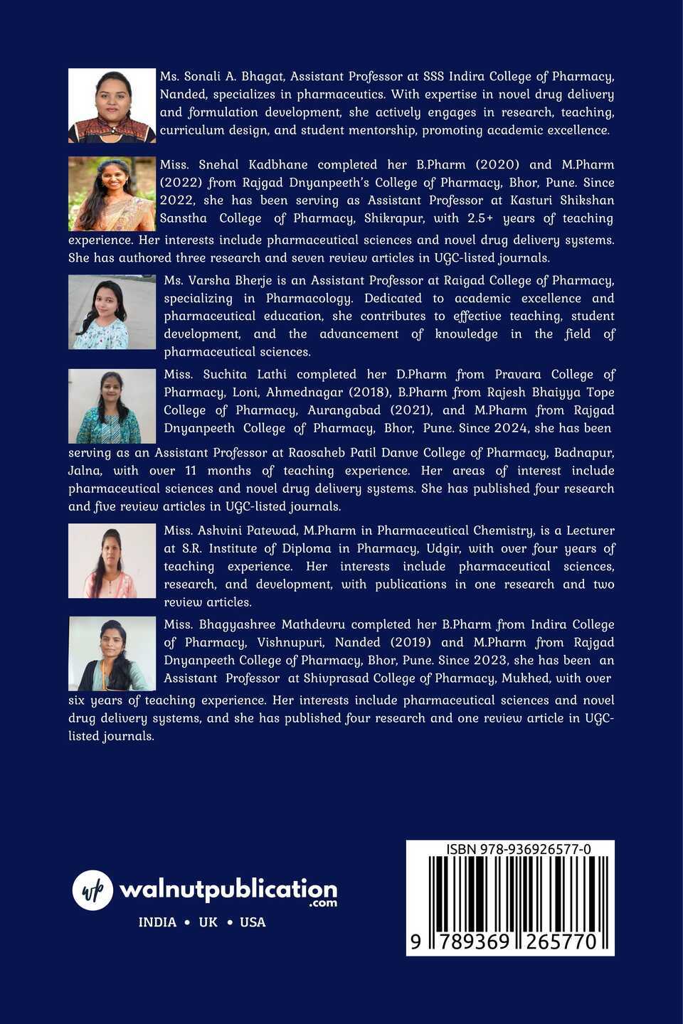 Solution for Biopharmaceutics - Back Cover