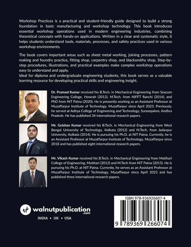 Workshop Practices - Back Cover