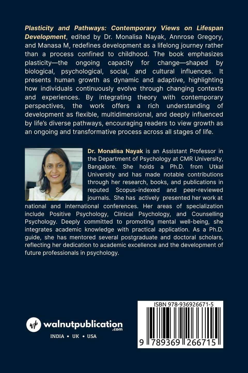 Plasticity and Pathways: Contemporary Views on Lifespan Development - Back Cover