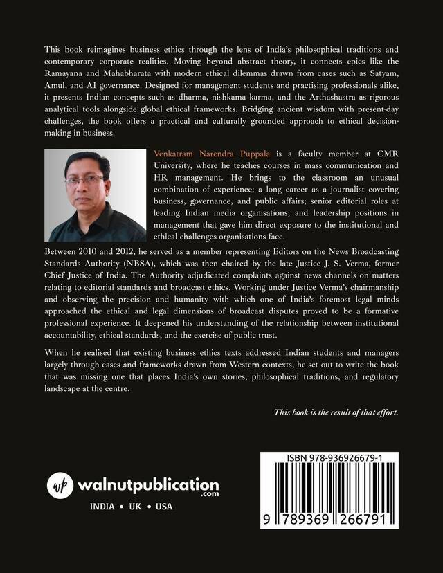 Business Ethics for India: A Handbook of Theory & Practice - Back Cover
