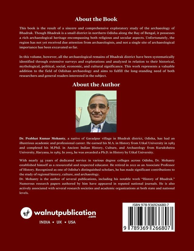 Archaeology of Bhadrak: Sites and Monuments (an Analytical Study) - Back Cover