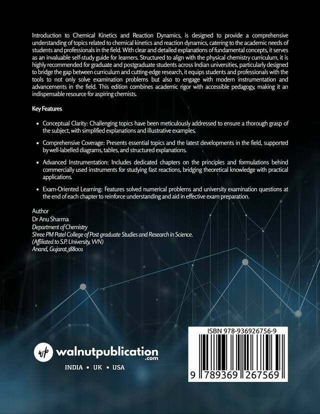 Introduction to Chemical Kinetics and Reaction Dynamics - Back Cover