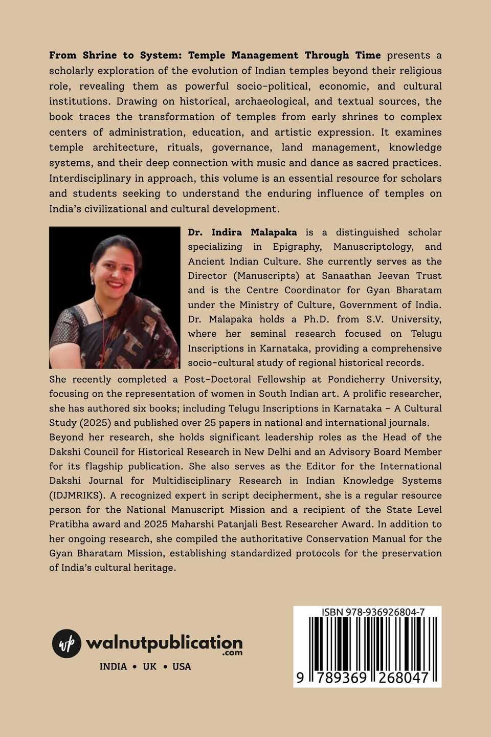 From Shrine to System: Temple Management Through Time - Back Cover