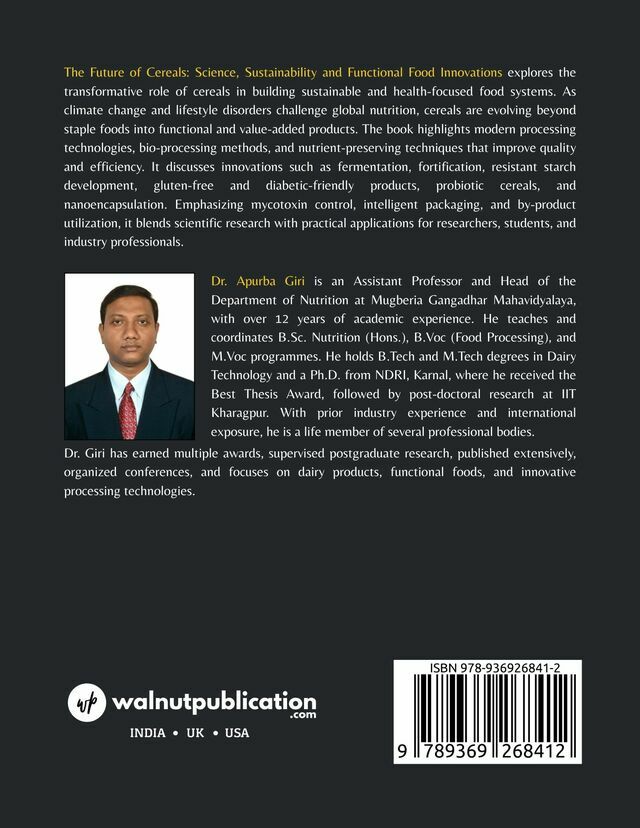The Future of Cereals: Science, Sustainability and Functional Food Innovations - Back Cover