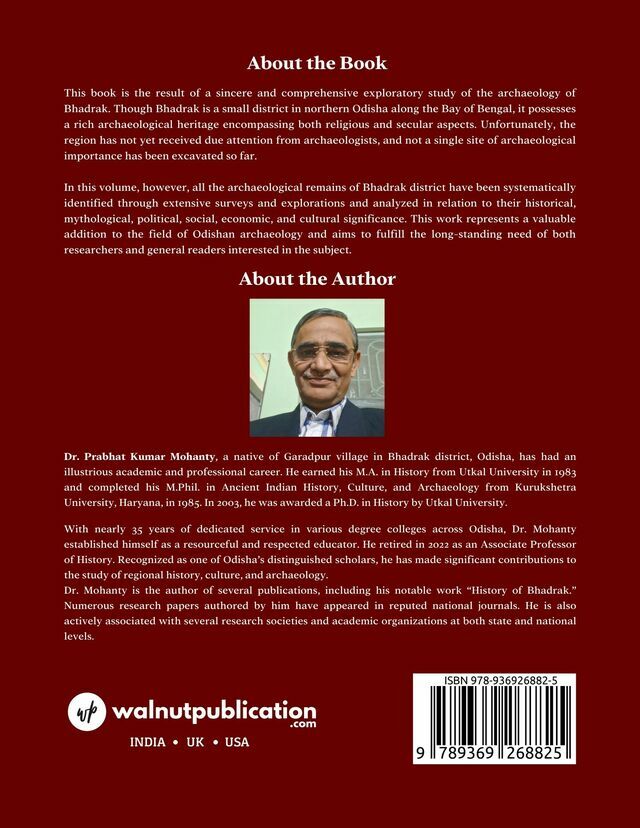 Archaeology of Bhadrak: Sites and Monuments (an Analytical Study) - Back Cover