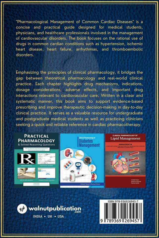 Pharmacological Management of Common Cardiac Diseases - Back Cover