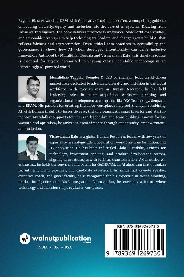 Beyond Bias: Advancing DEI with Generative AI - Back Cover