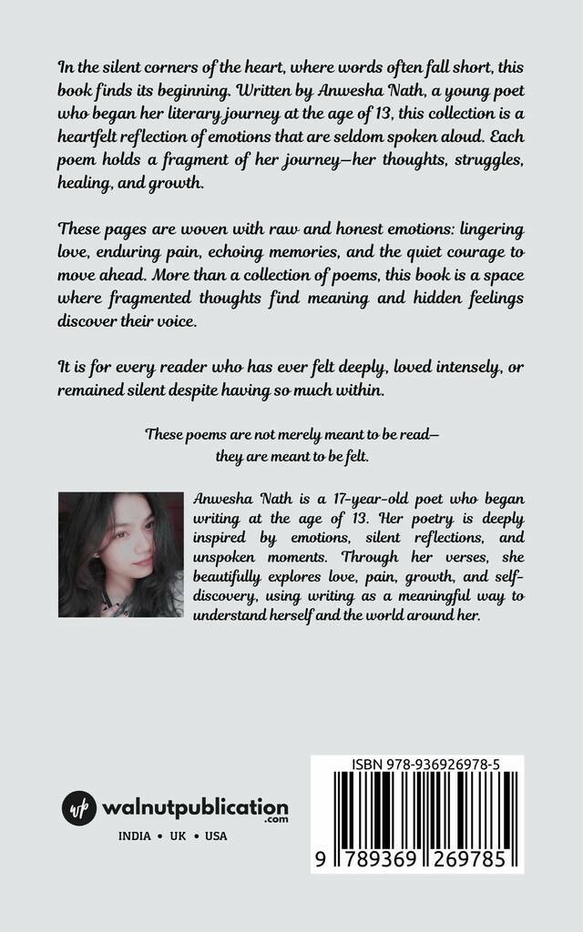 Echoes of Her Soul: Words That She Never Speaks About - Back Cover