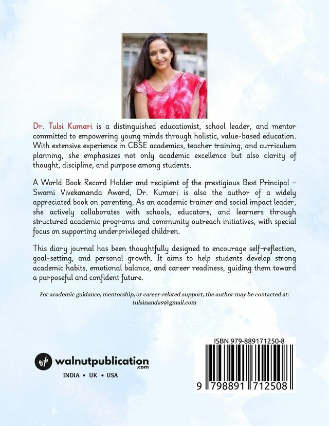 Mission Me: My success Planner - 20__ - Back Cover