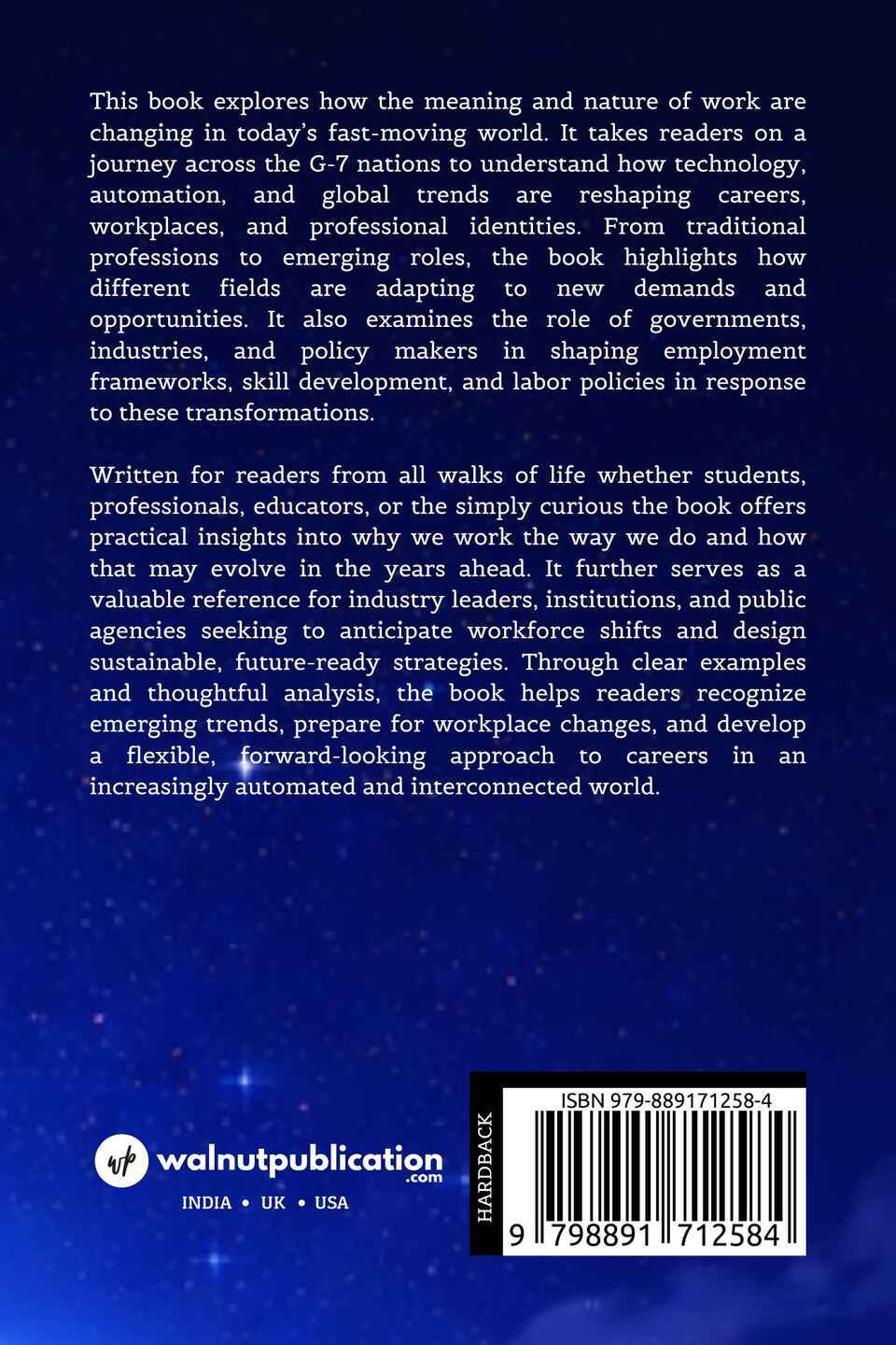 Future of Work-G7 Nations: Trends, Insights and Automation Effects - Back Cover