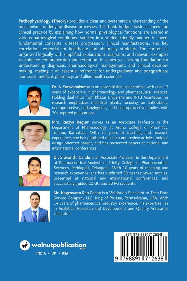 Pathophysiology (Theory) - Back Cover